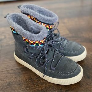 TOMS | Alpine Leather Faux Fur Lined Boot